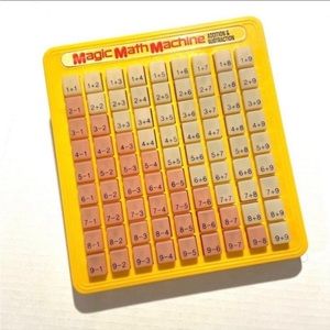 Vintage 1988 Lanard Toys Magic Math Machine Button Teaching‎ Educational Tool